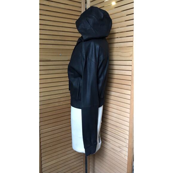NWT ELIZABETH and JAMES Black LEATHER JACKET Sz XS - Picture 2 of 4